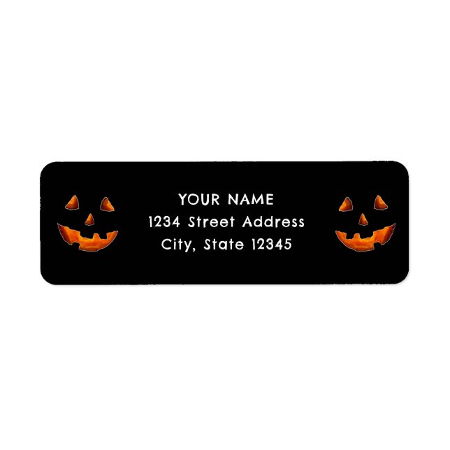 Halloween return-address label (Front)