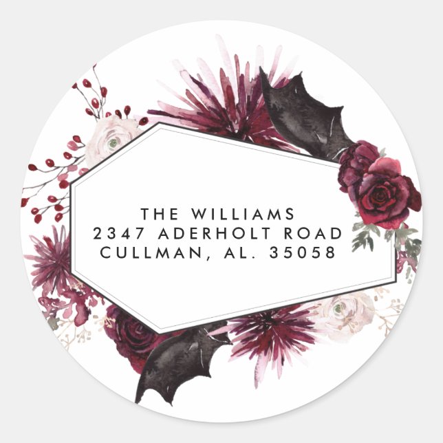 Halloween Return Address Label Seal (Front)