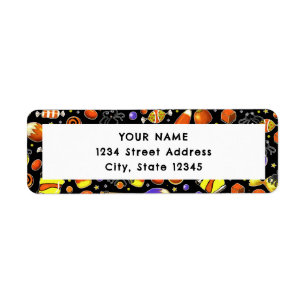 Halloween return-address labels