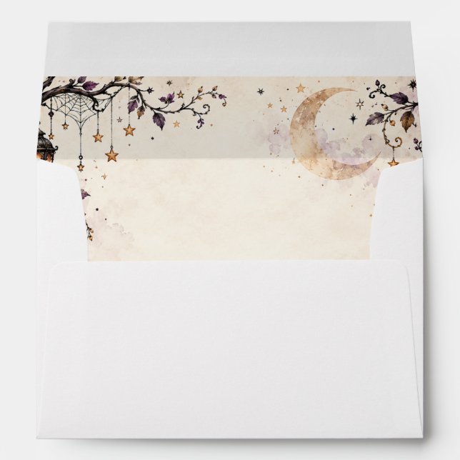 Halloween Return Address on Back Flap Envelope (Back (Bottom))