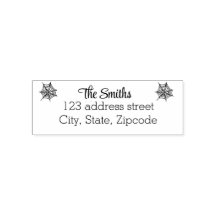 Halloween return address rubber stamp