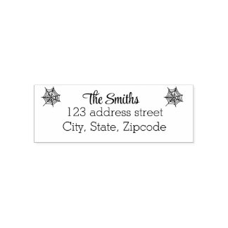 Halloween return address rubber stamp