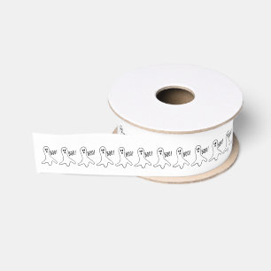 Halloween Ribbon-Ghosts Grosgrain Ribbon