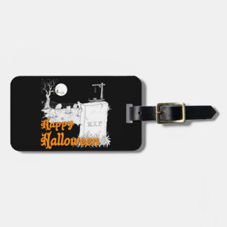 Halloween RIP Luggage Tag