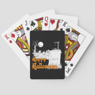 Halloween RIP Playing Cards