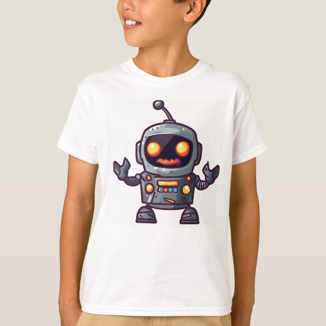 Halloween robot fun T-Shirt (Front)