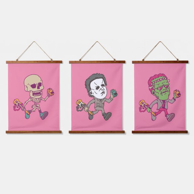 Halloween Rockers Hanging Tapestry (Triple)