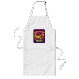 Halloween Rocks Epic Trick Or Treat Cartoon Long Apron