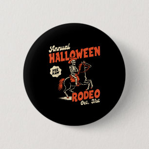 Halloween Rodeo Horse Western Cowboy Fall Autumn S 6 Cm Round Badge
