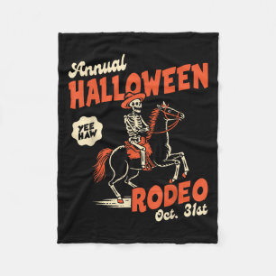 Halloween Rodeo Horse Western Cowboy Fall Autumn S Fleece Blanket