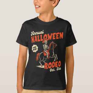 Halloween Rodeo Horse Western Cowboy Fall Autumn S T-Shirt