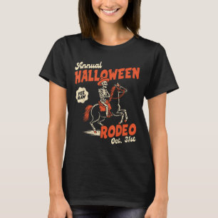 Halloween Rodeo Horse Western Cowboy Fall Autumn S T-Shirt