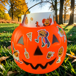 Halloween Roller Skating Jack-o'-lanterns