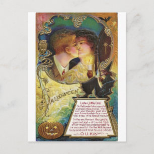 Halloween Romance Postcard
