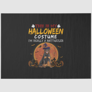 Halloween Rottweiler Funny Dog Costume Lovers Tissue Paper