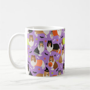 Halloween Rough Collie Coffee Mug