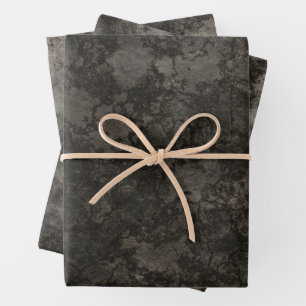 Halloween Rough Stone  Wrapping Paper Sheet