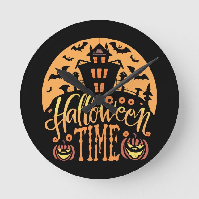 Halloween Round Clock (Front)