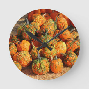 Halloween Round Clock