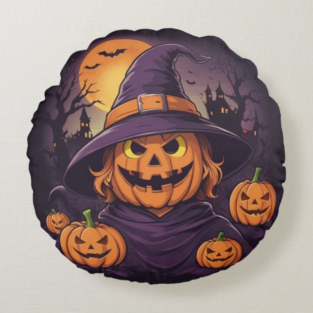 Halloween - round cushion (Front)
