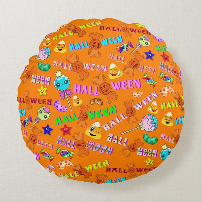 Halloween Round Cushion (Front)