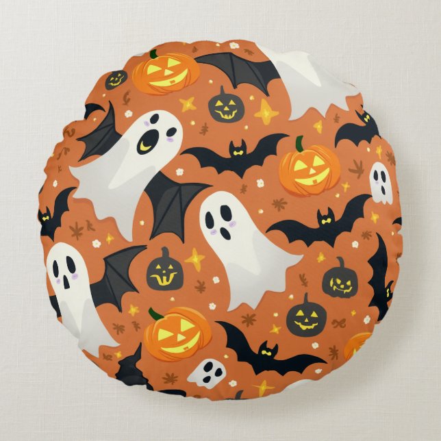 halloween round cushion (Front)