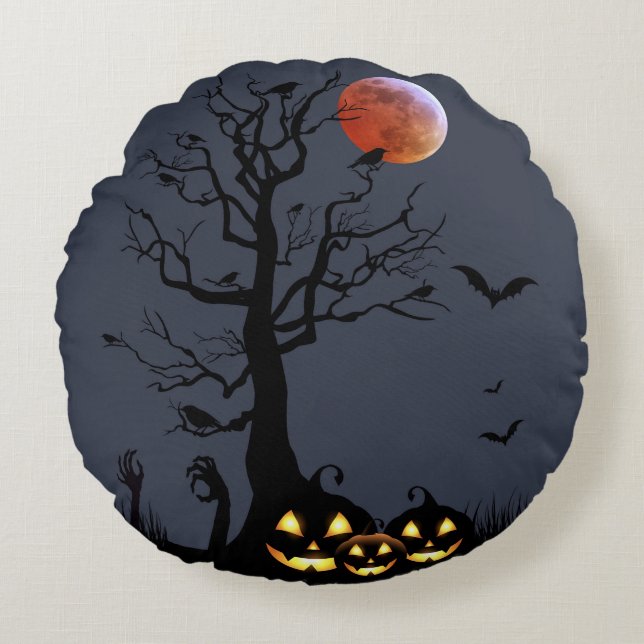Halloween Round Cushion (Front)