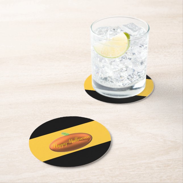 Halloween  round paper coaster (Insitu)
