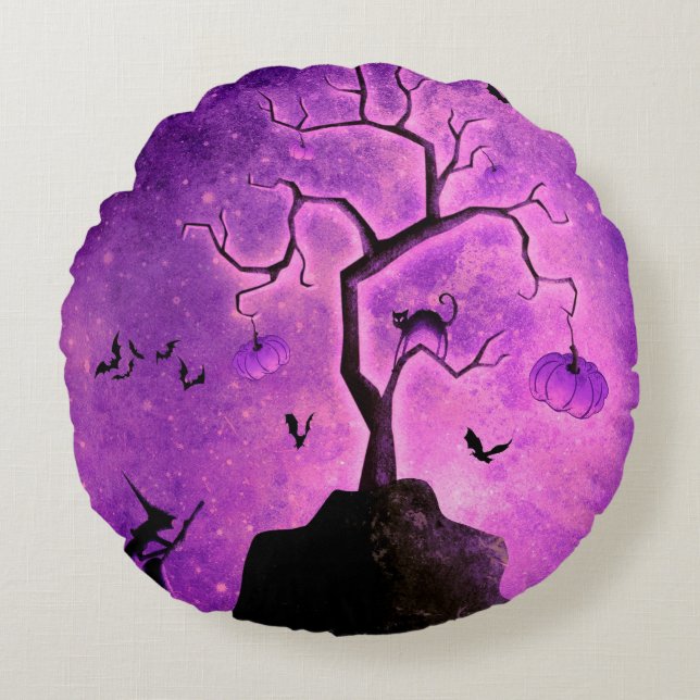 Halloween Round Pillow (Front)
