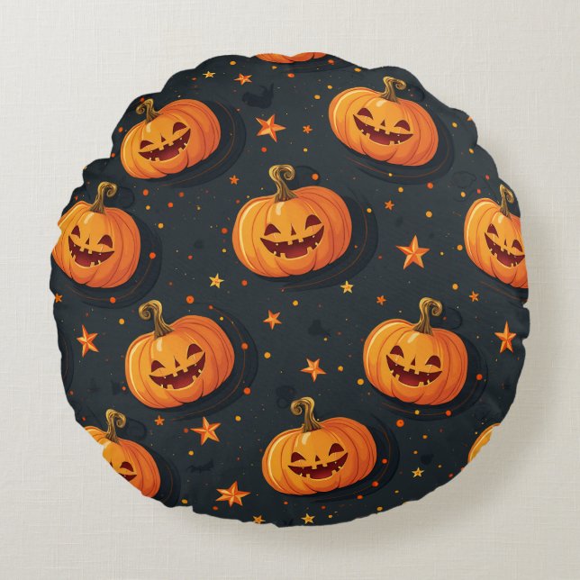 Halloween Round Pillow (Front)