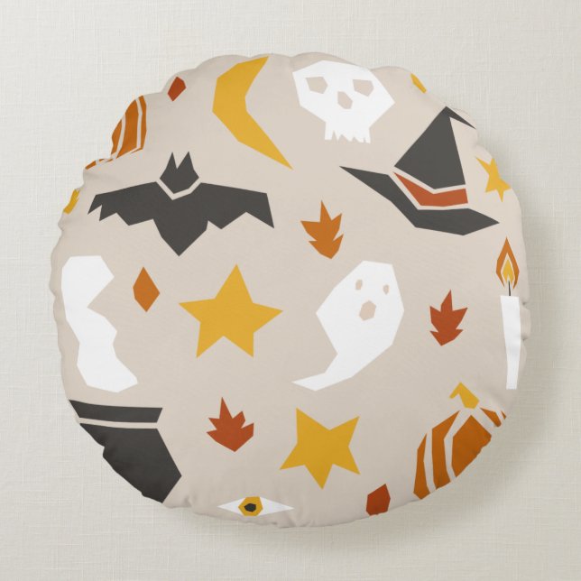 Halloween Round Pillow (Front)