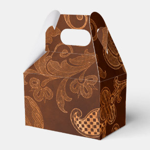 Halloween Royal Floral Damask Pattern Favour Box