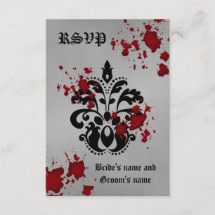 Halloween rsvp wedding