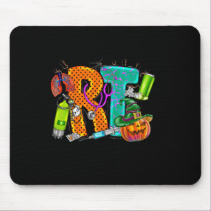 Halloween RT Respiratory Therapist spooky RT pumpk Mouse Mat