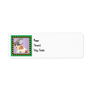 Halloween Russell Terrier Label