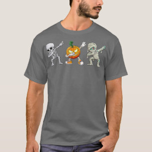 Halloween s For Boys Kids Dabbing Skeleton  T-Shirt
