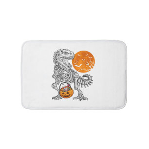 Halloween s for Boys Kids Dinosaur Skeleton T rex Bath Mat