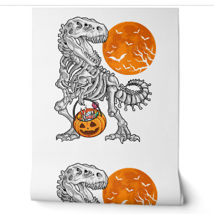 Halloween s for Boys Kids Dinosaur Skeleton T rex Wallpaper
