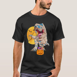 Halloween S For Boys Kids Dinosaur T Rex Mummy Pum T-Shirt