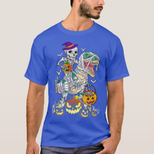 Halloween s For Boys Men Dinosaur T Re Mummy Pumpk T-Shirt