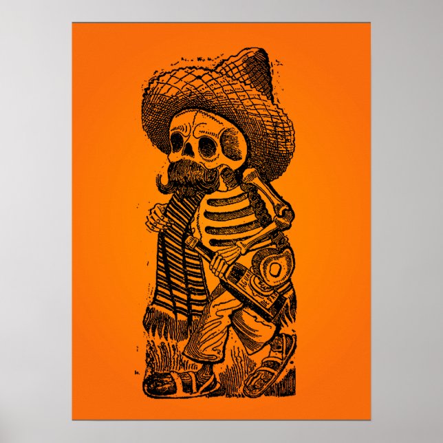 HALLOWEEN SALE! Calaveras From the Heap by Posada Poster (Front)