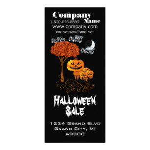 Halloween Sale Rack Card