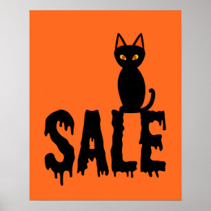 Halloween Sale Sign, Boutique Sale Signage, Retail Poster