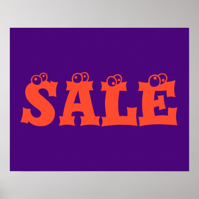Halloween Sale Sign, Halloween Sale Poster (Front)