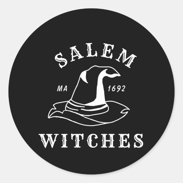 Halloween, Salem Witches Classic Round Sticker (Front)