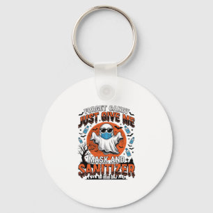 Halloween Sanitizer Funny Ghost Mask Candy_1 Key Ring