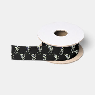 Halloween Satin Ribbon-Skeleton Ribbon