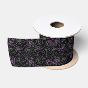 Halloween Satin Ribbon-Spider Webs Ribbon