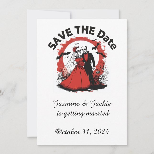 Halloween Save the Date Invite (Front)
