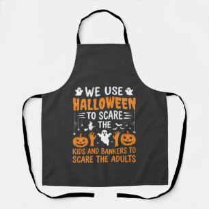 Halloween Scare Kids Bankers Adults Design Apron